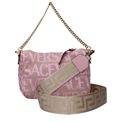 Versace Handtasche aus pinkfarbenem Stoff