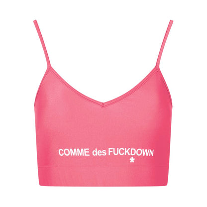 Comme Des Fuckdown Rosa Polyester Damen Top