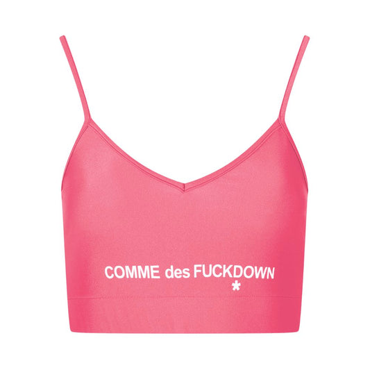 Comme Des Fuckdown Rosa Polyester Damen Top