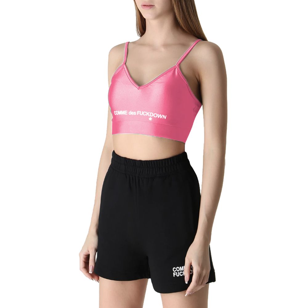 Comme Des Fuckdown Rosa Polyester Damen Top