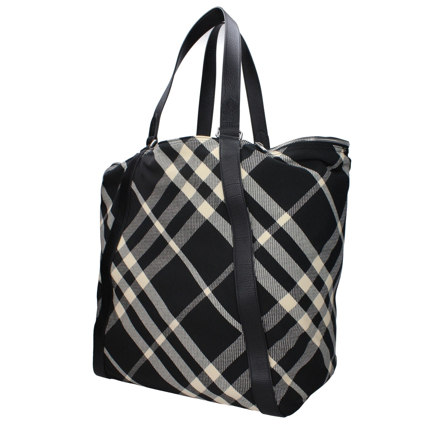 Schwarze Burberry Schultertasche aus Stoff