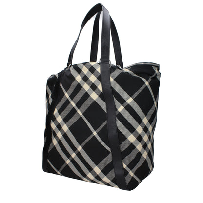 Schwarze Burberry Schultertasche aus Stoff