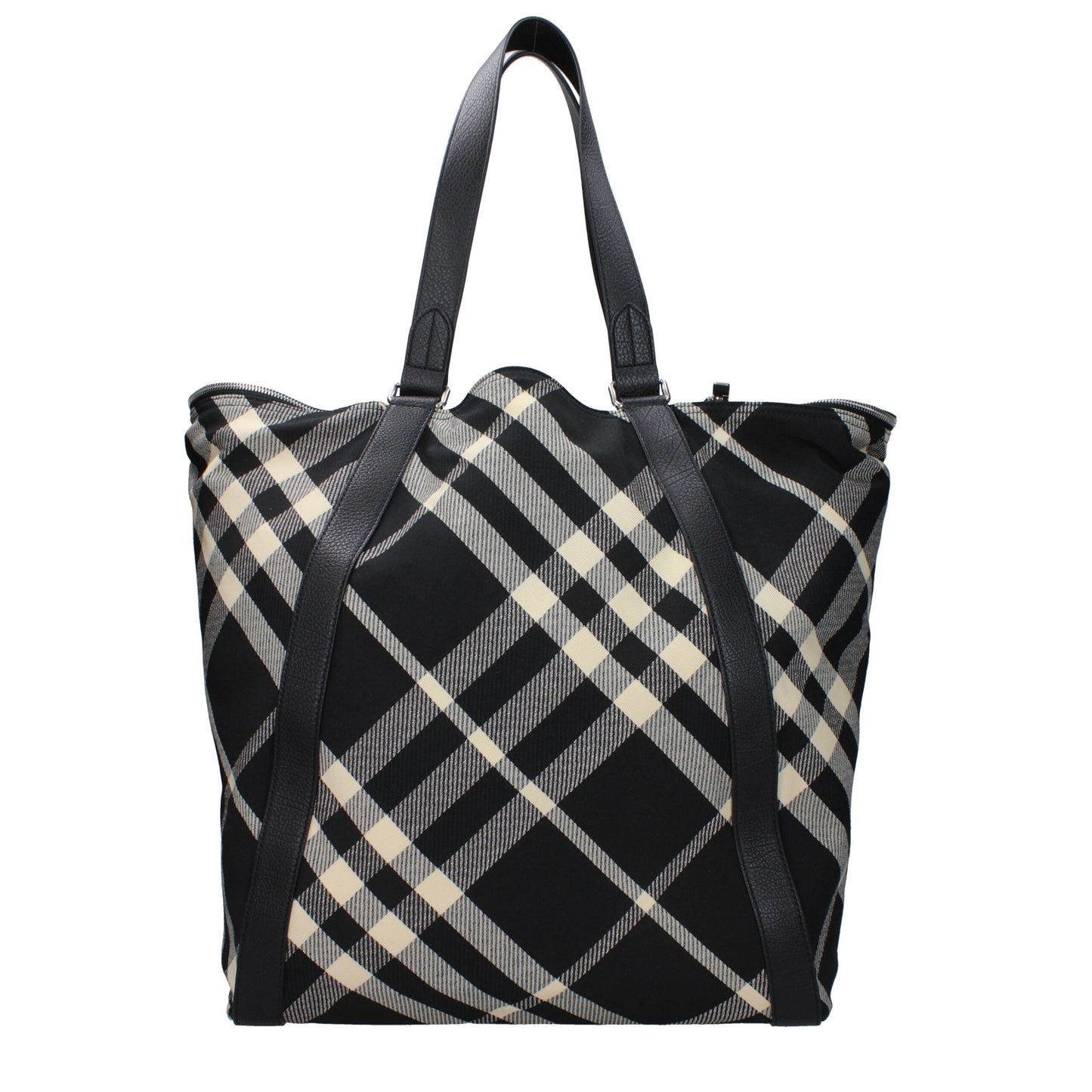 Schwarze Burberry Schultertasche aus Stoff
