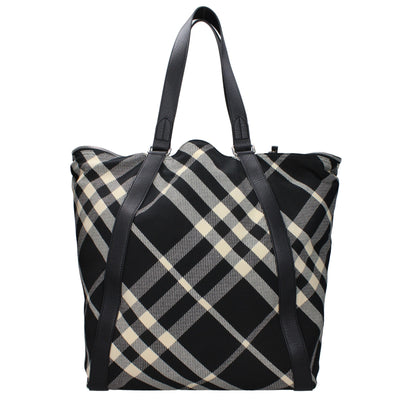 Schwarze Burberry Schultertasche aus Stoff