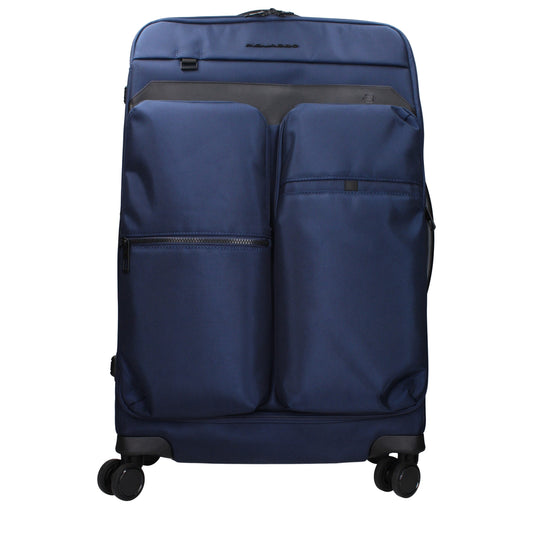 Piquadro Blaues Stoffgepäck und Reise