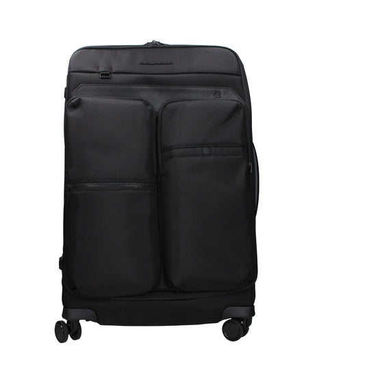 Piquadro Schwarz Stoff Gepäck Und Reise