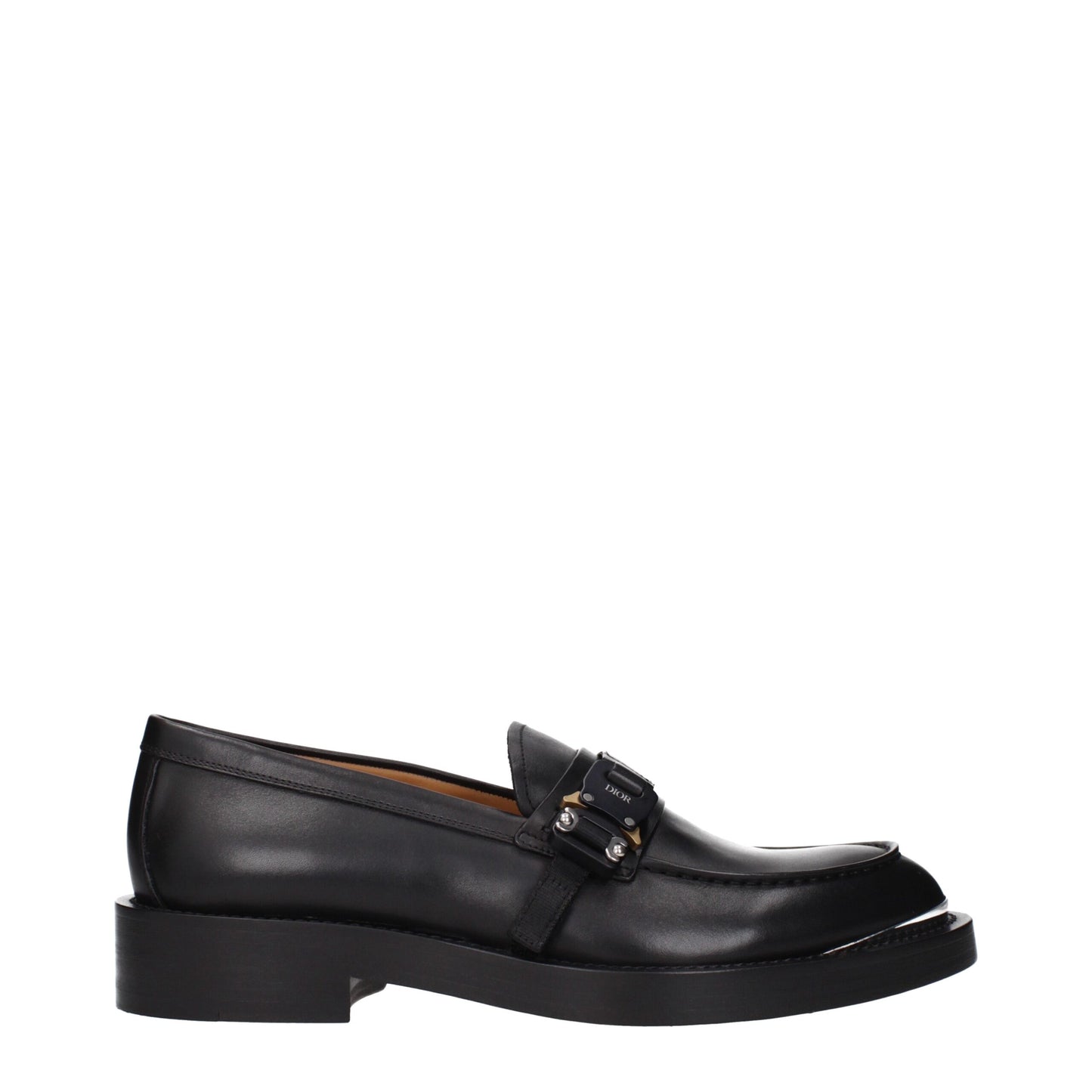 Christian Dior Slip-On-Loafer aus schwarzem Leder