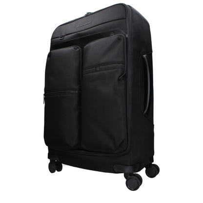Piquadro Schwarz Stoff Gepäck Und Reise