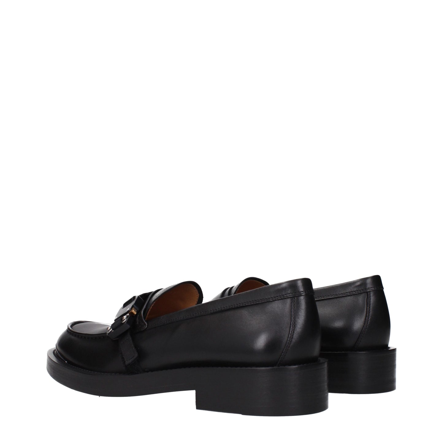 Christian Dior Slip-On-Loafer aus schwarzem Leder
