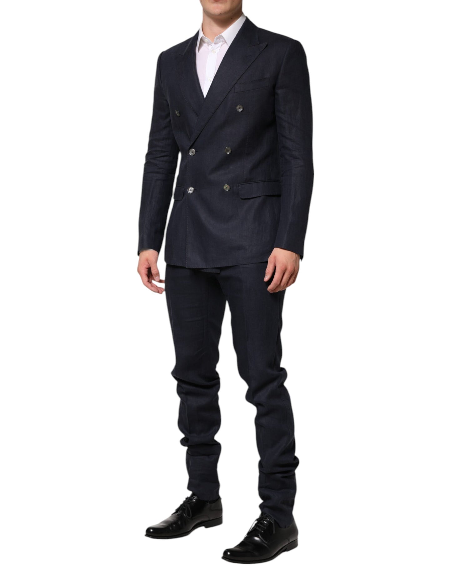 Dolce &amp; Gabbana – Dunkelblauer, zweireihiger, zweiteiliger Anzug