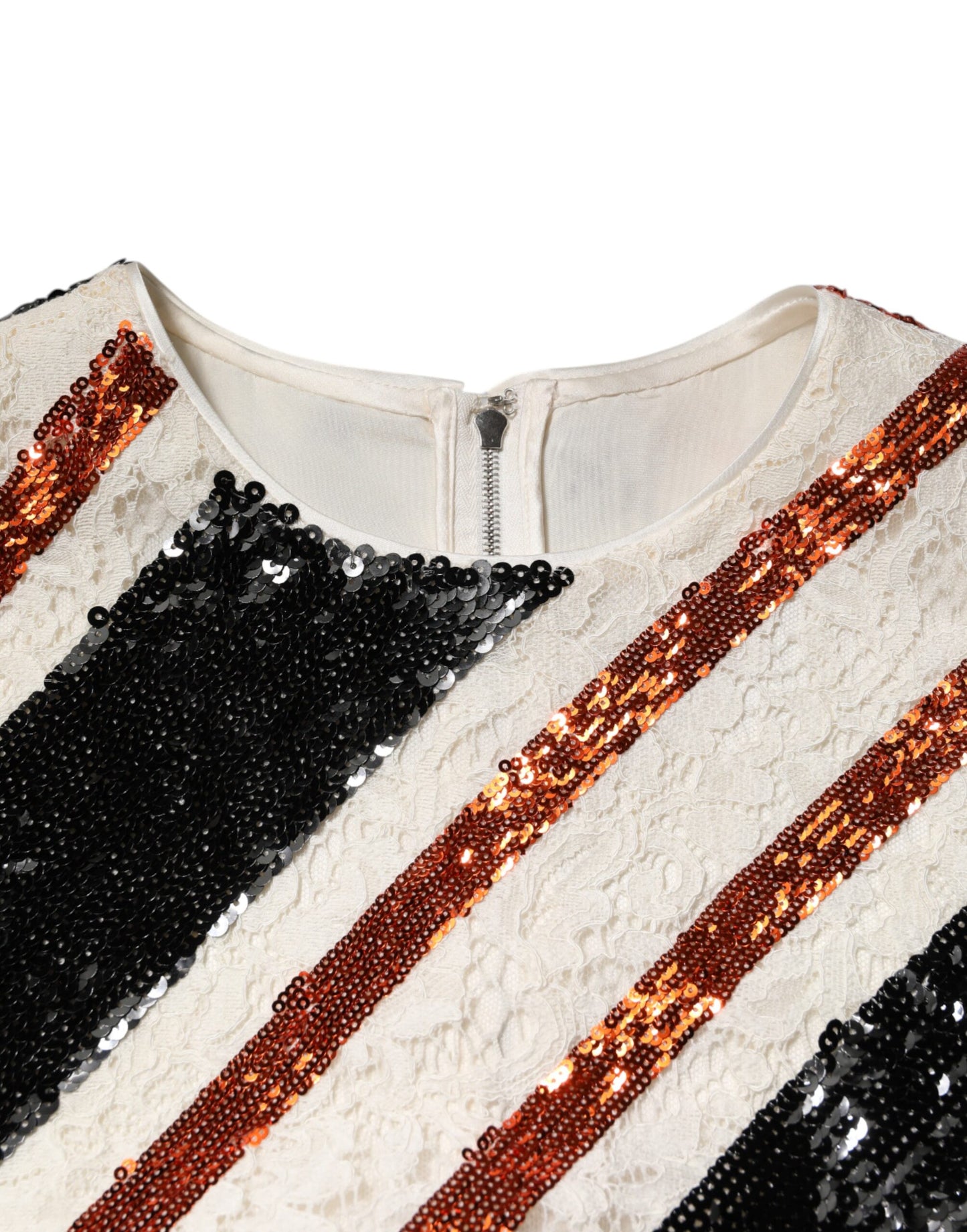 Dolce &amp; Gabbana – Etuikleid mit mehrfarbigen Paillettenverzierungen