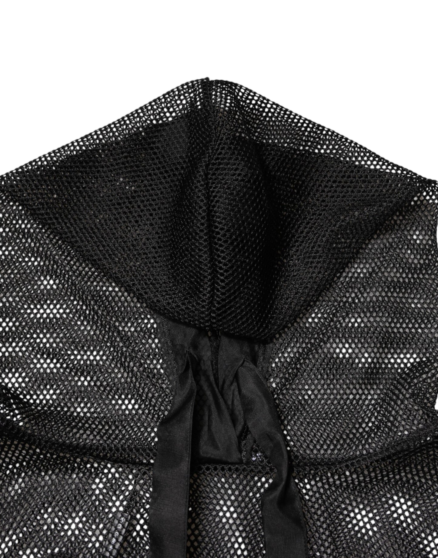 Dolce &amp; Gabbana – Schwarzer, durchsichtiger Kapuzenpullover