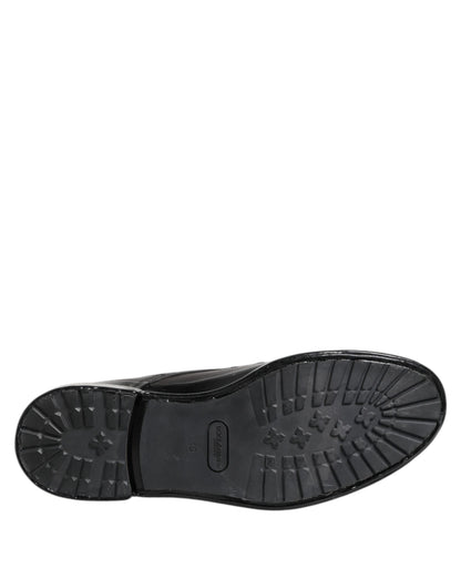 Dolce &amp; Gabbana Braun Schwarz Schnürstiefeletten Halbhohe Herrenschuhe