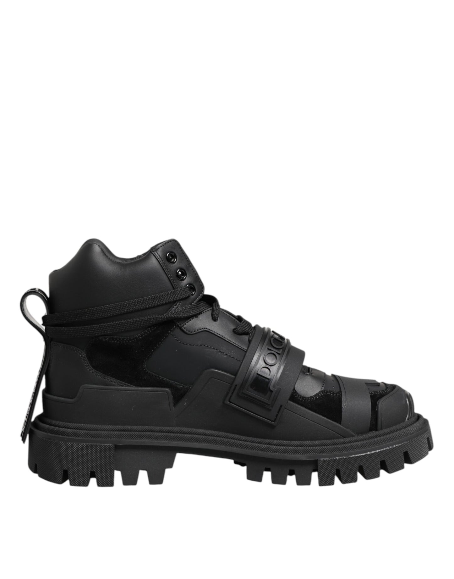 Dolce &amp; Gabbana Schwarze Trekking-Sneakers aus Leder