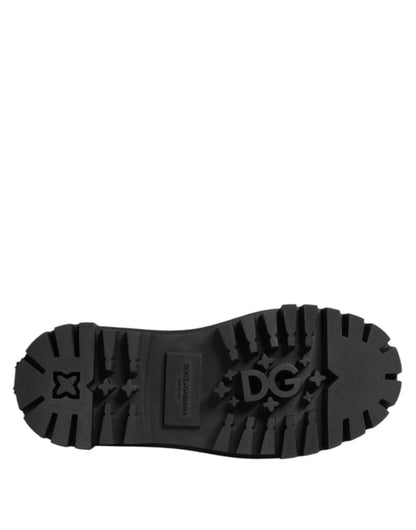Dolce &amp; Gabbana Schwarze Trekking-Sneakers aus Leder