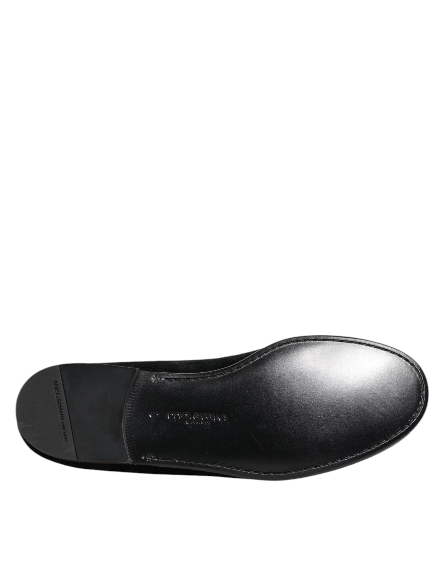 Dolce &amp; Gabbana Schwarze Jacquard-Loafer, formelle Herrenschuhe