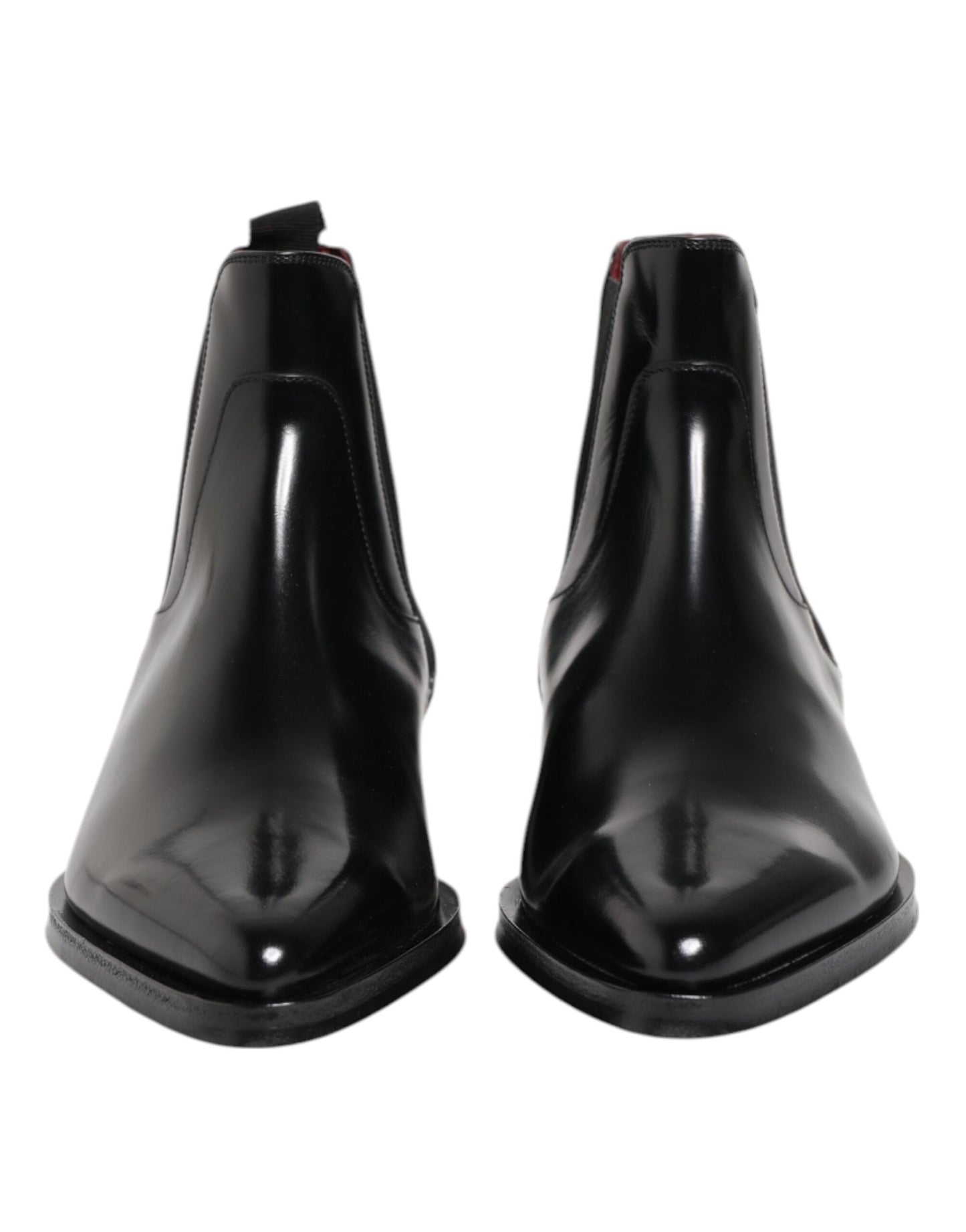 Dolce &amp; Gabbana – MILLENIALS – Wadenhohe Stiefel aus schwarzem Leder