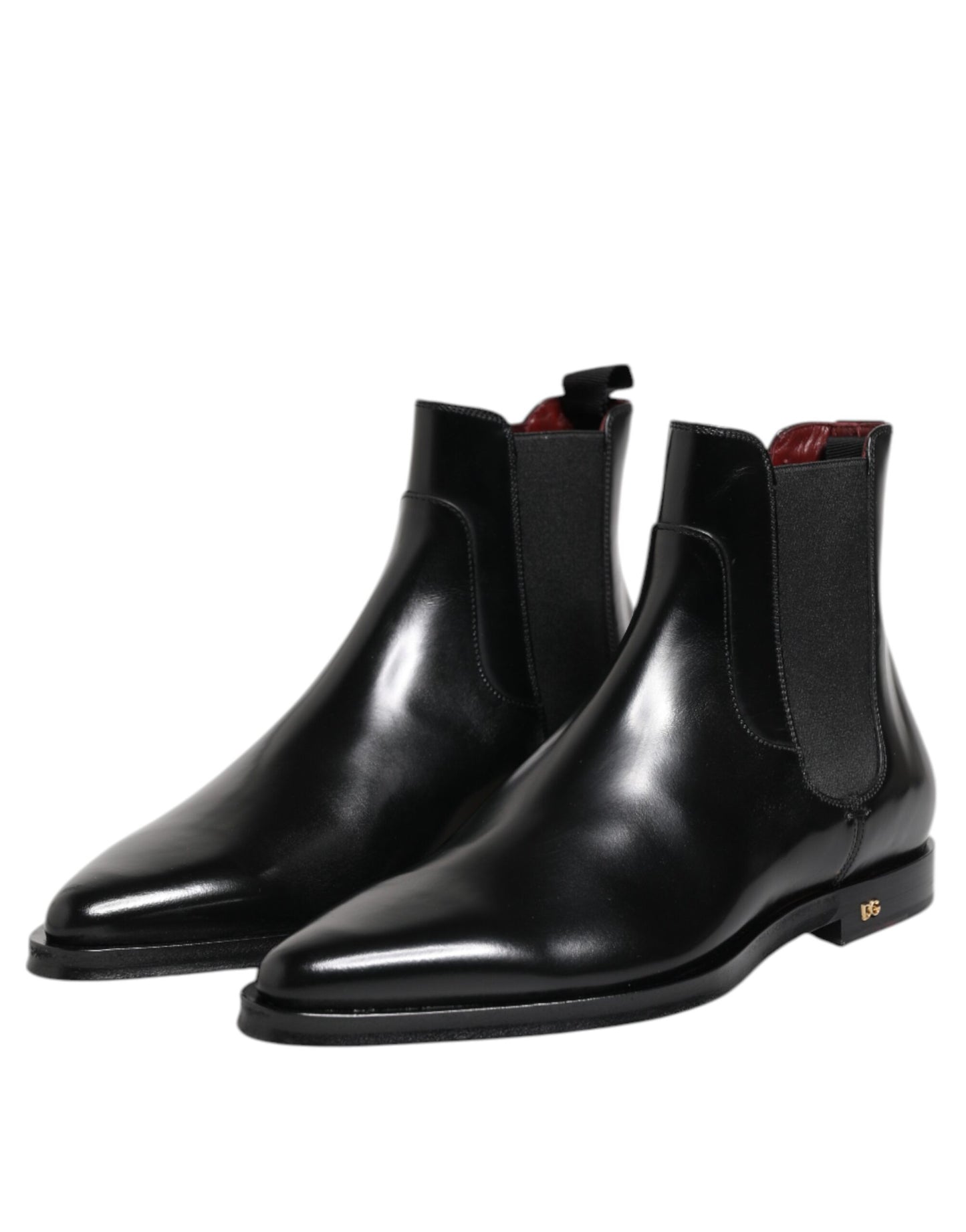 Dolce &amp; Gabbana – MILLENIALS – Wadenhohe Stiefel aus schwarzem Leder