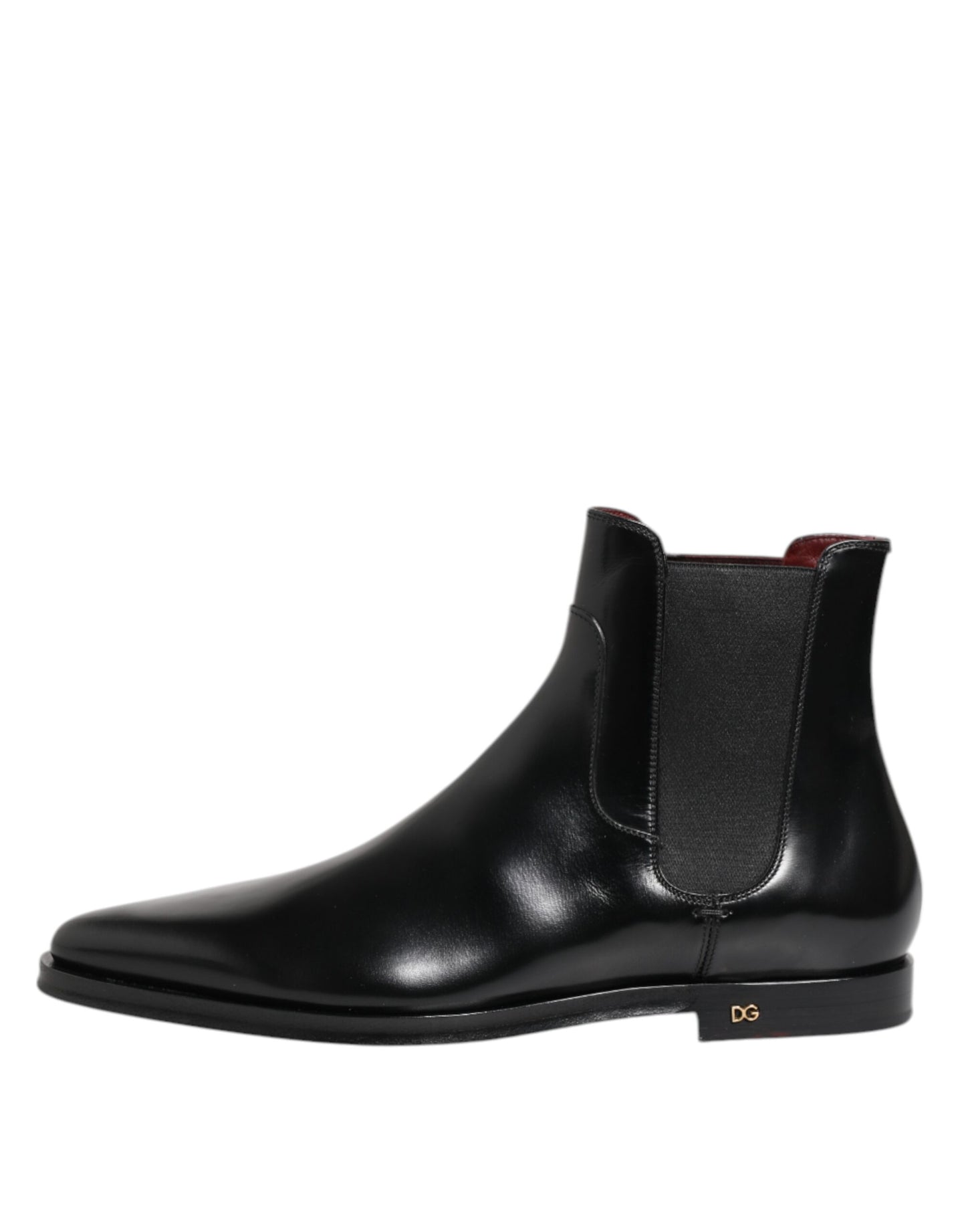 Dolce &amp; Gabbana – MILLENIALS – Wadenhohe Stiefel aus schwarzem Leder