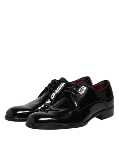 Dolce &amp; Gabbana – Derby-Schuhe aus schwarzem Leder für Herren