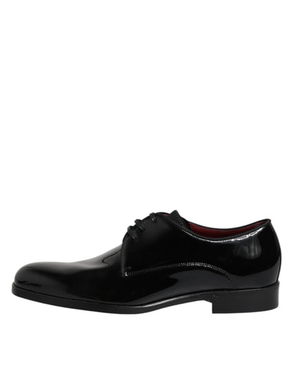 Dolce &amp; Gabbana – Derby-Schuhe aus schwarzem Leder für Herren