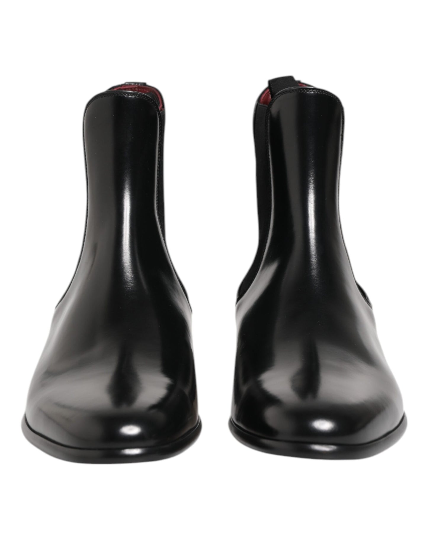 Dolce &amp; Gabbana – Schwarze Chelsea-Stiefel zum Hineinschlüpfen in der Mitte der Wade