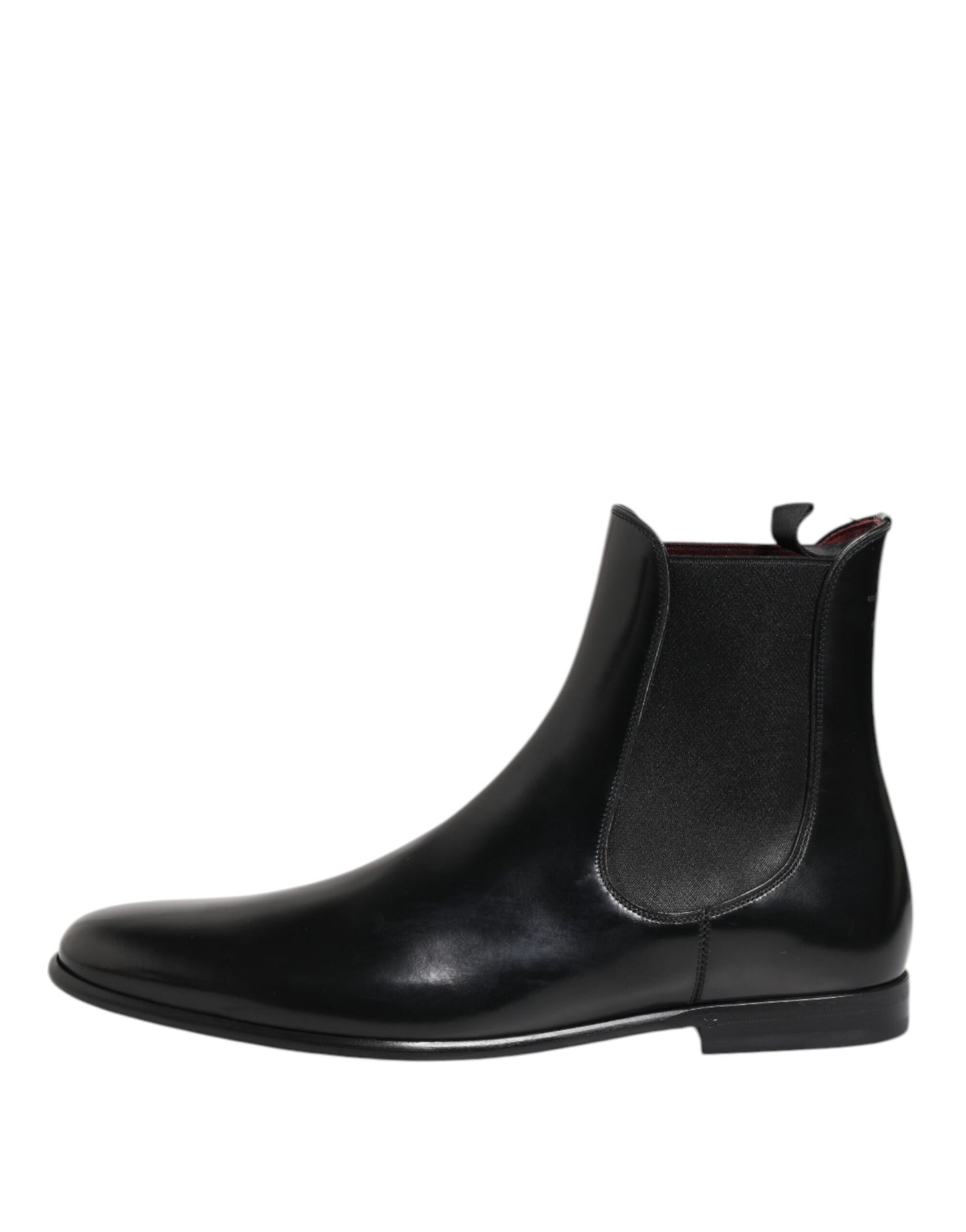 Dolce &amp; Gabbana – Schwarze Chelsea-Stiefel zum Hineinschlüpfen in der Mitte der Wade
