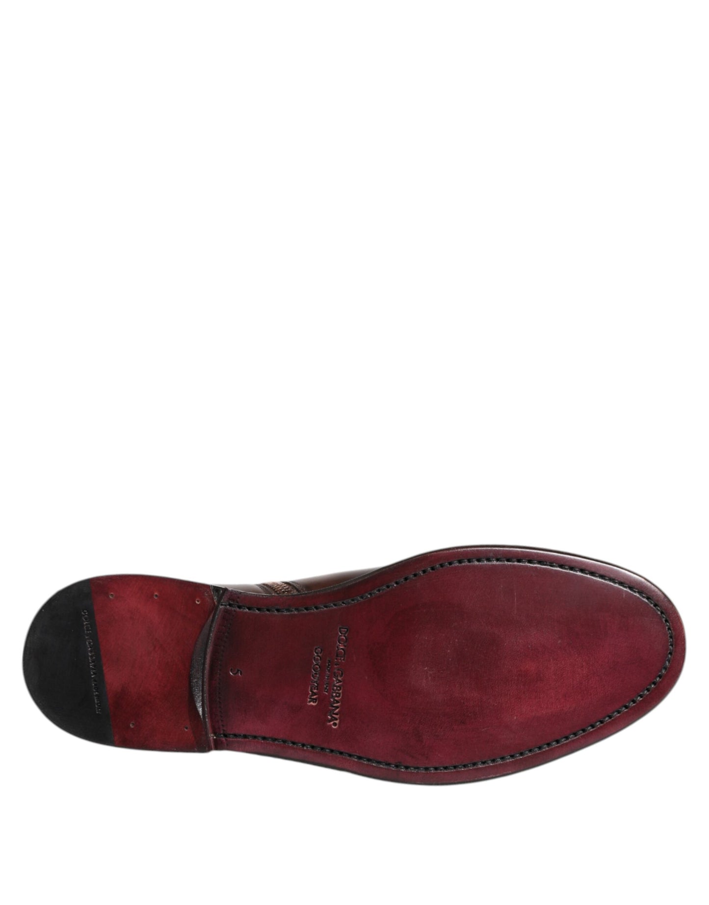 Dolce &amp; Gabbana – Chelsea-Stiefel aus Leder in Braun mit halbhohem Schaft