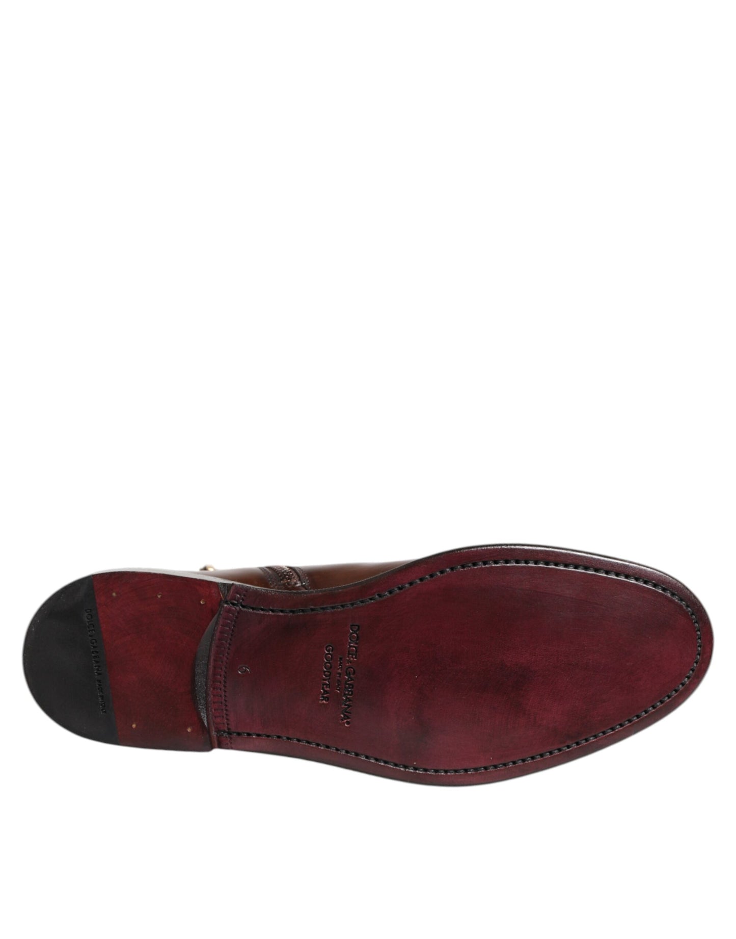 Dolce &amp; Gabbana – Chelsea-Stiefel aus Leder in Braun mit halbhohem Schaft