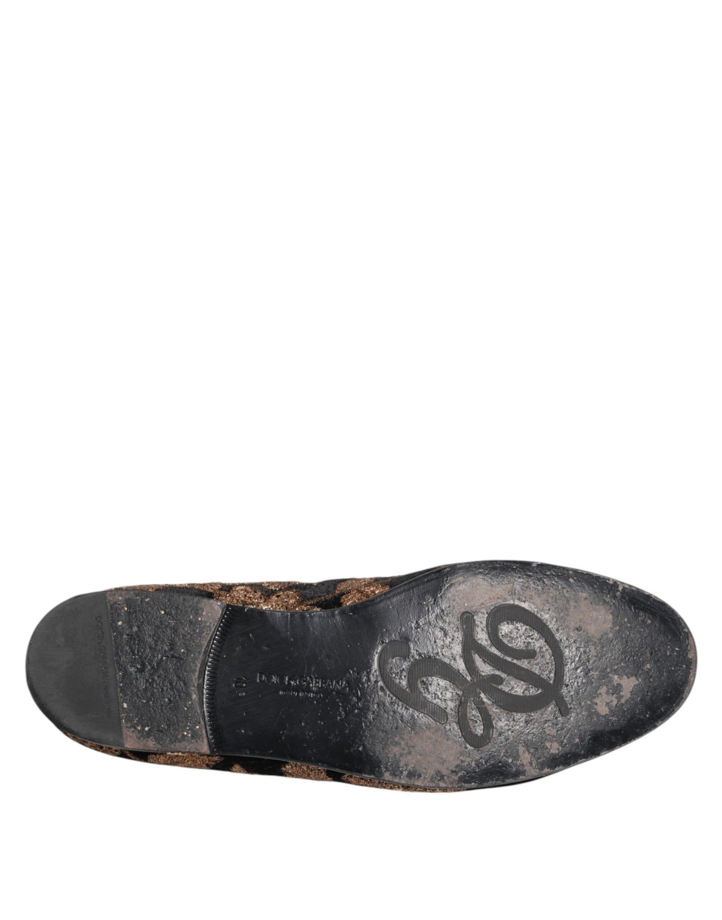 Dolce &amp; Gabbana Schwarze Loafer mit Blumenstickerei für Herren