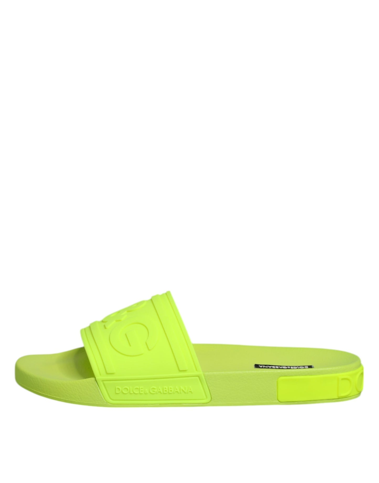 Dolce &amp; Gabbana Grüne Gummi-Sandalen, Strandschuhe