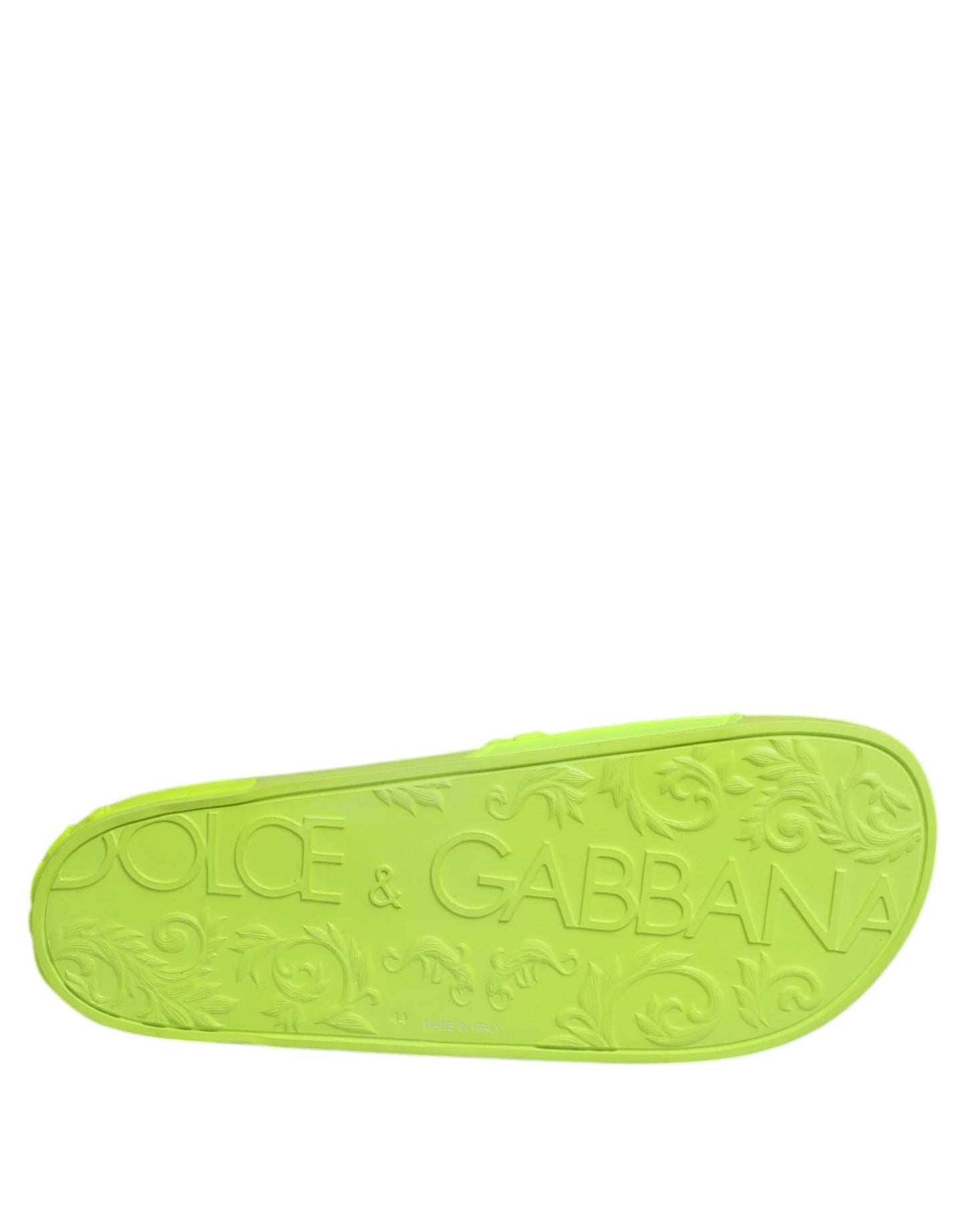 Dolce &amp; Gabbana Grüne Gummi-Sandalen, Strandschuhe