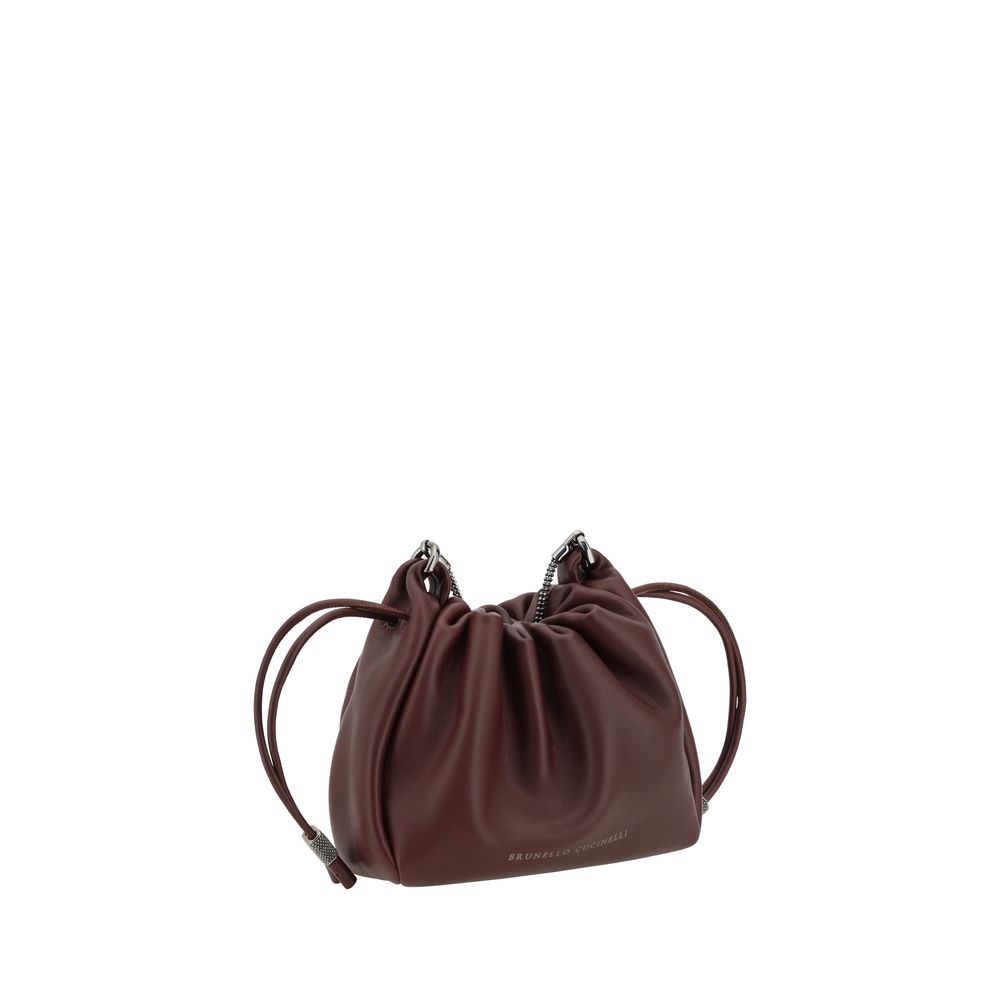 Brunello Cucinelli Bucket Mellow Mini-Schultertasche