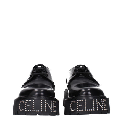 Celine – Oxfords und Derbys aus schwarzem Leder