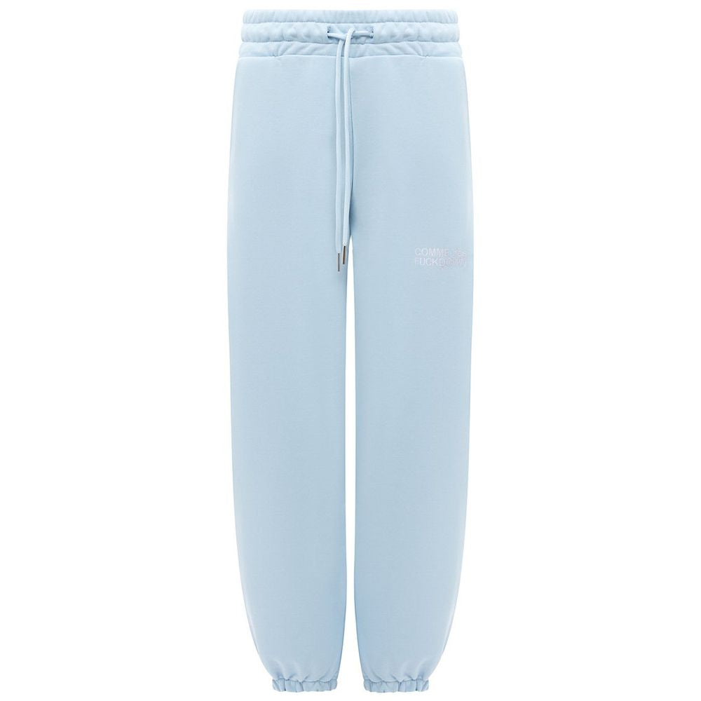 Comme Des Fuckdown Blaue Baumwoll-Jogginghose für Damen