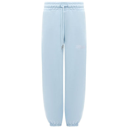 Comme Des Fuckdown Blaue Baumwoll-Jogginghose für Damen