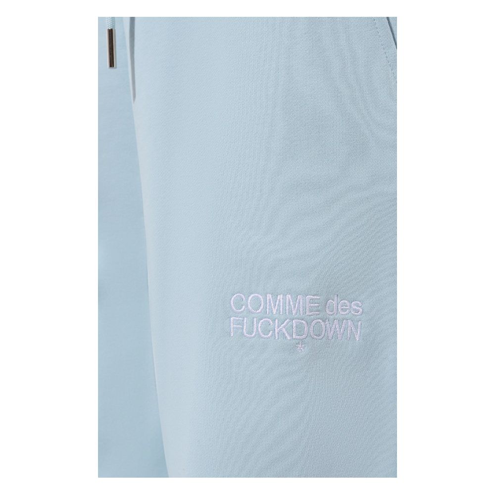Comme Des Fuckdown Blaue Baumwoll-Jogginghose für Damen