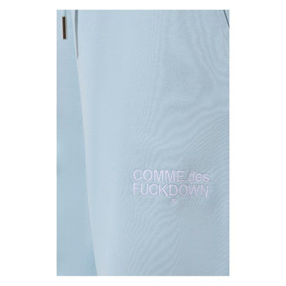 Comme Des Fuckdown Blaue Baumwoll-Jogginghose für Damen