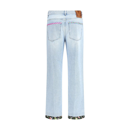 Valentino Jeans mit Blumenrand