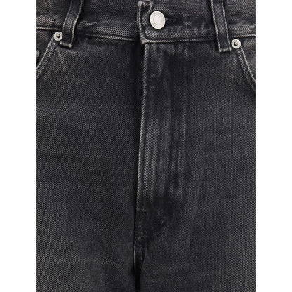 Haikure Black Cotton Relaxed Fit Jeans