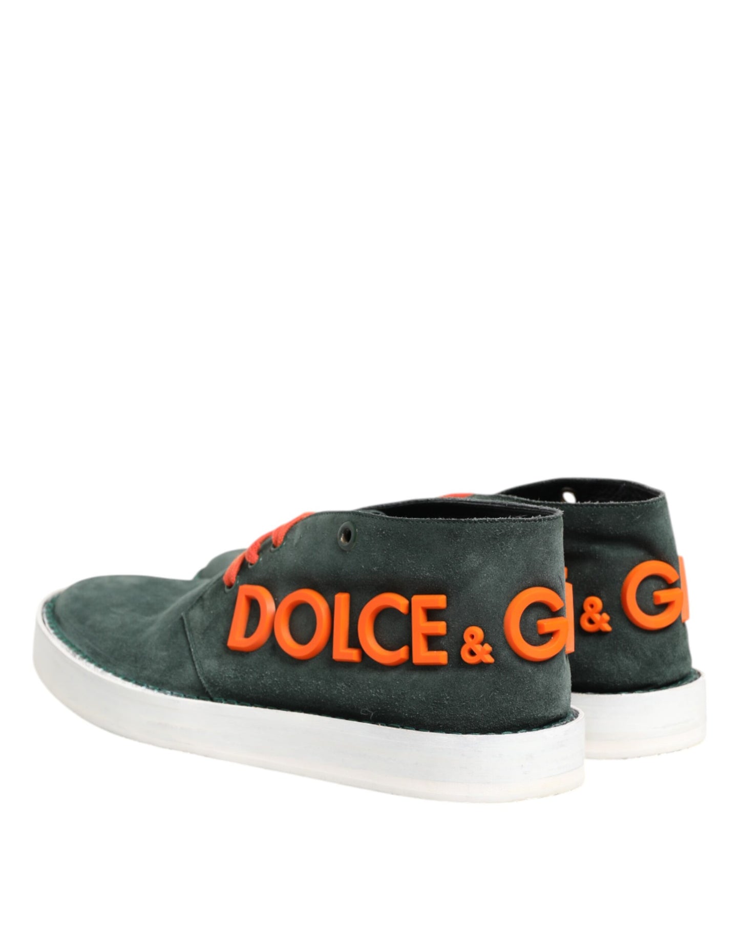 Dolce &amp; Gabbana Grün Derby Logo Casual Herren Sneakers Schuhe