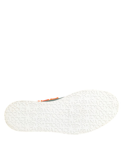 Dolce &amp; Gabbana Grün Derby Logo Casual Herren Sneakers Schuhe