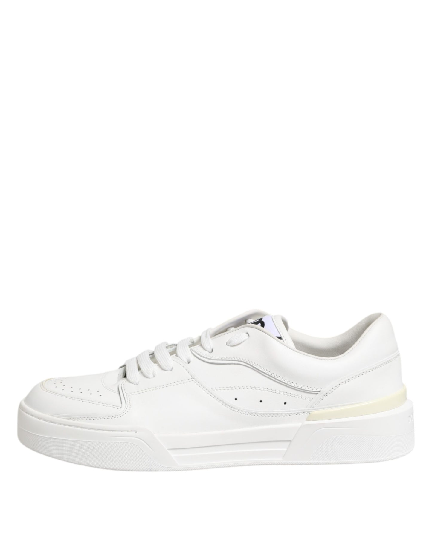 Dolce &amp; Gabbana Weiße Miami Leder Low Top Sneakers Schuhe