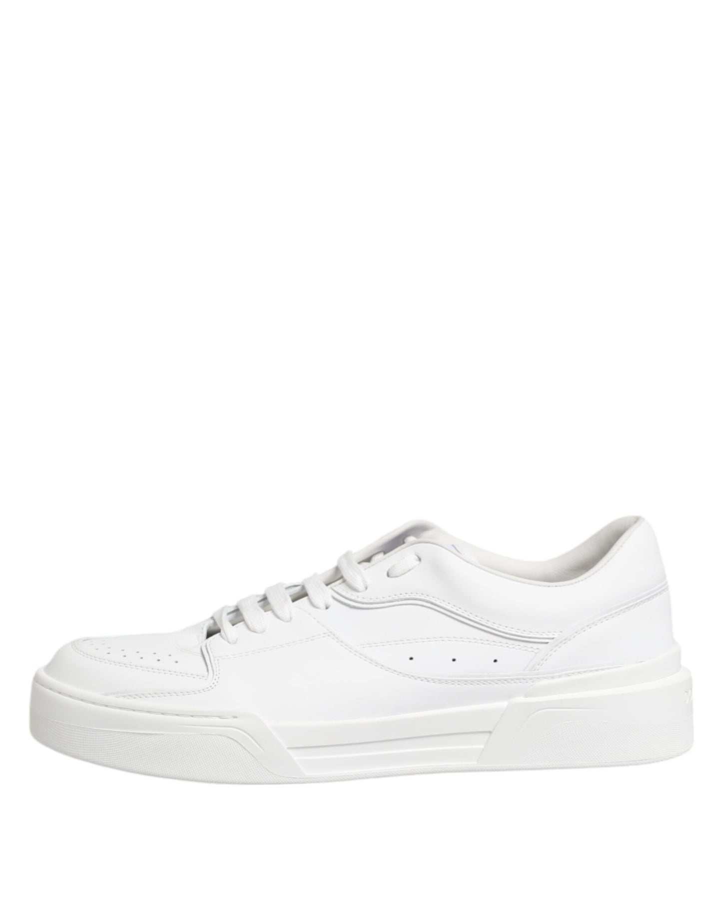 Dolce &amp; Gabbana Weiße Miami Leder Low Top Sneakers Schuhe