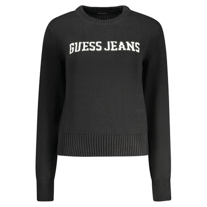 Guess Jeans – Schwarzer Baumwollpullover