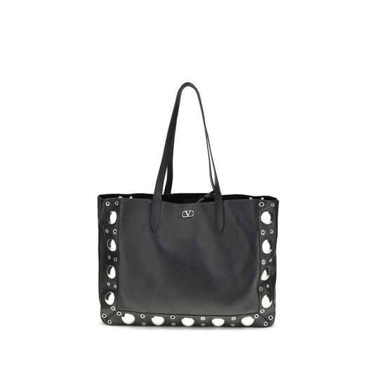 Valentino Garavani Schultertasche aus schwarzem Kalbsleder (Bos Taurus)