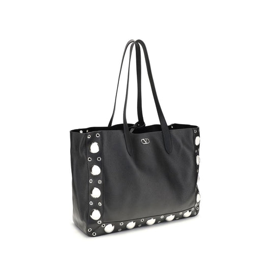 Valentino Garavani Schultertasche aus schwarzem Kalbsleder (Bos Taurus)