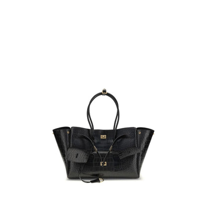 Balenciaga Black Calf Leather Bos Taurus Shoulder Bag
