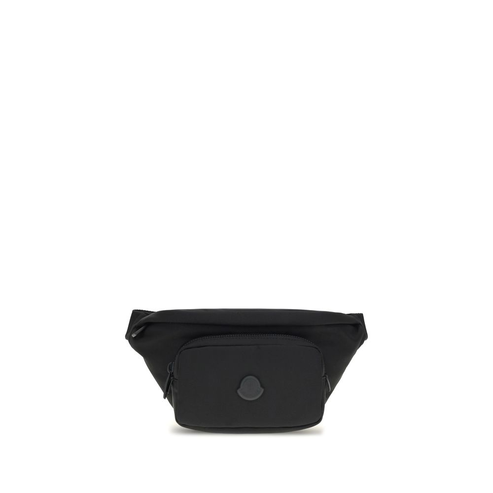 Moncler Schwarze Clutch-Tasche aus Nylon
