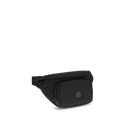 Moncler Schwarze Clutch-Tasche aus Nylon